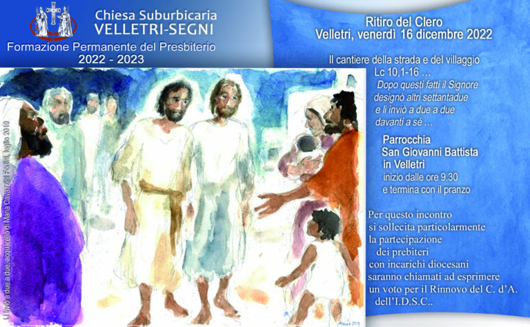 Ritiro del Clero | 16 dicembre | San Giovanni Battista in Velletri