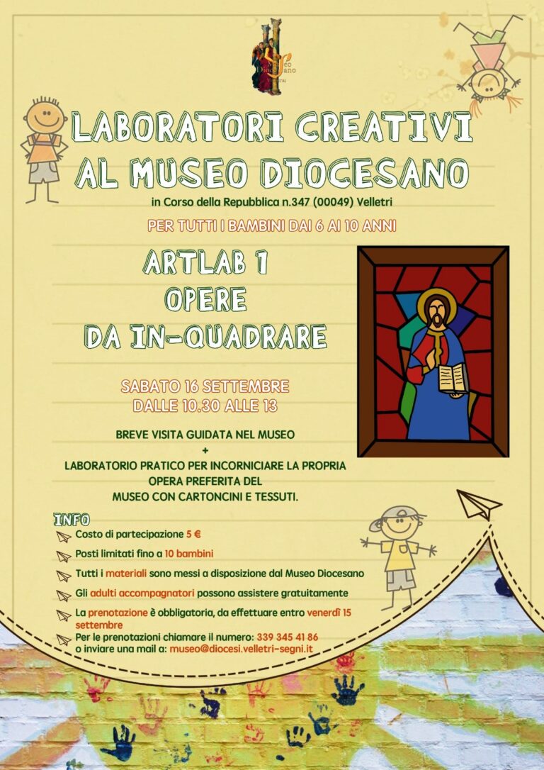 ARTLAB – LABORATORI CREATIVI PER BAMBINI 6-10 ANNI