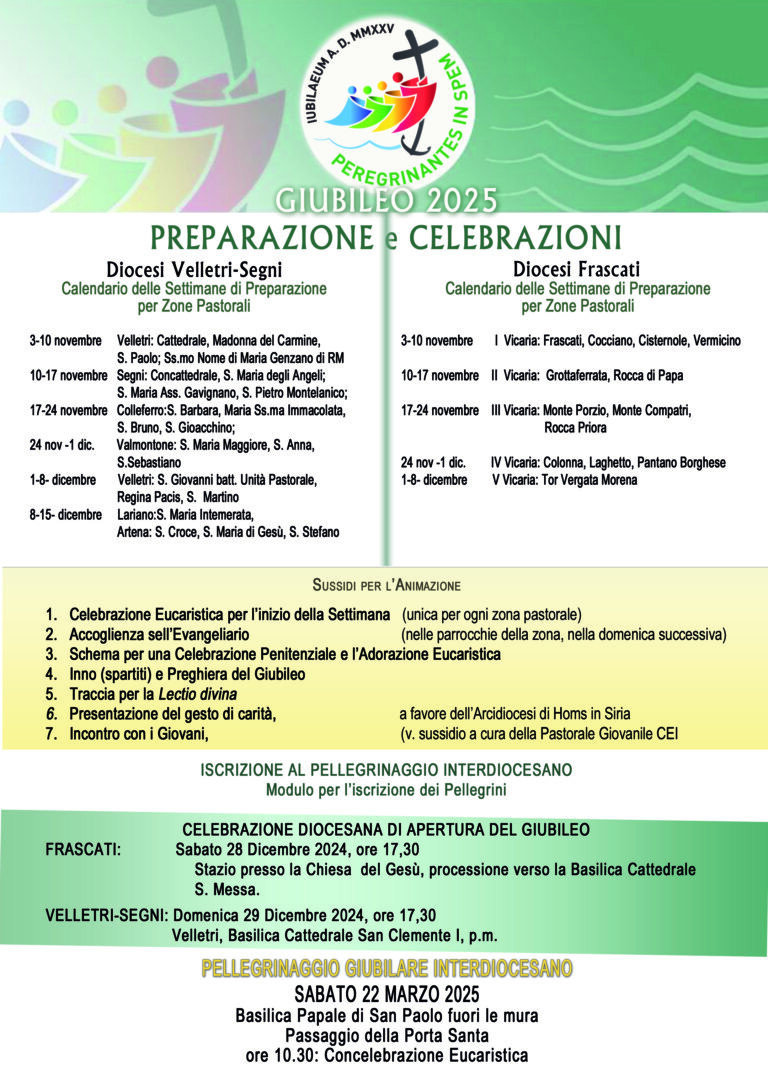 Giubileo 2025 – Programma interdiocesano